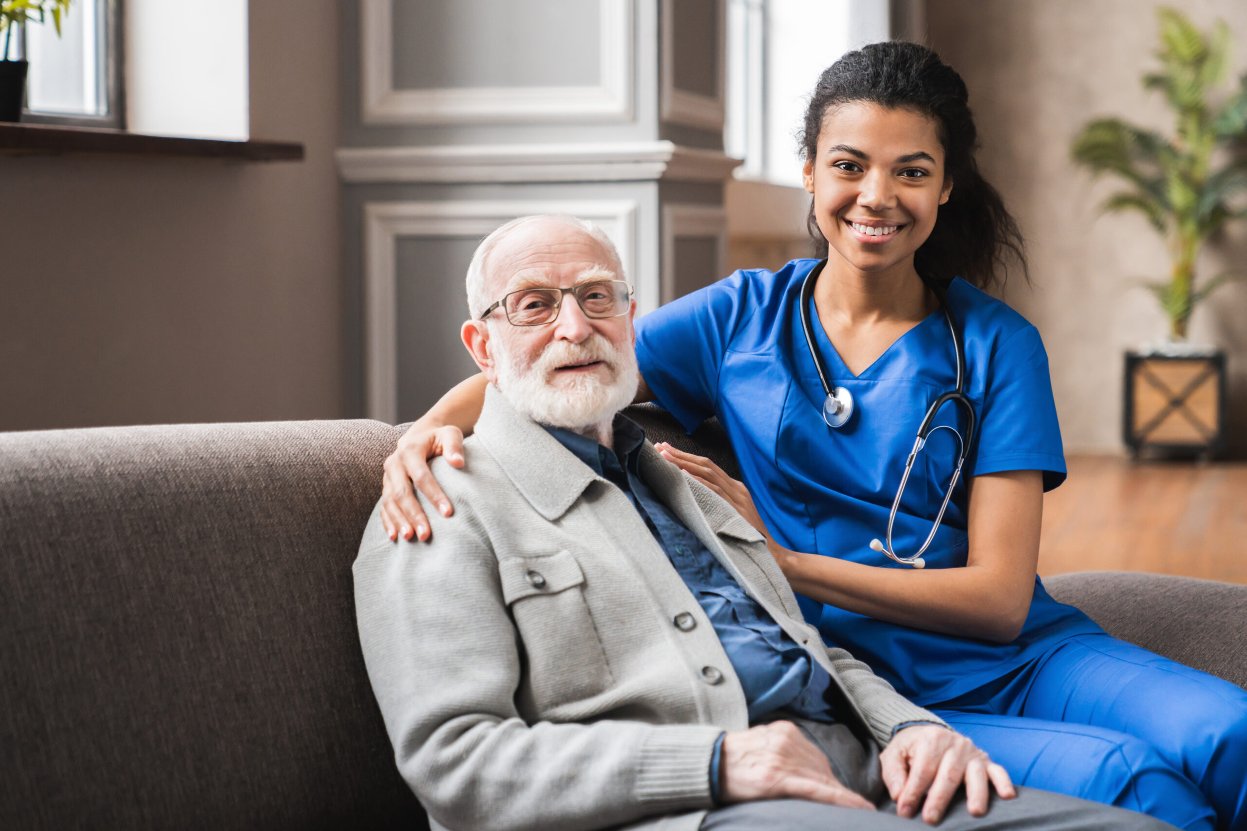 Elderly man avail Household Task Support Service from Blisscare Support